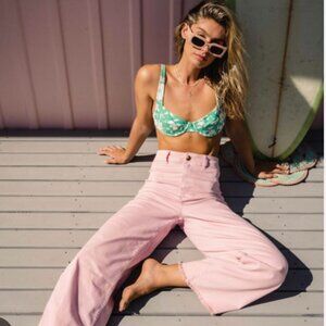 Billabong Pink Wide Leg Pant
